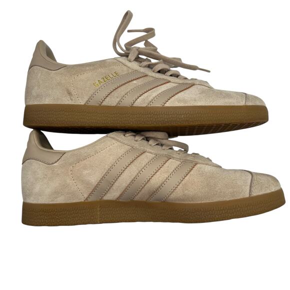 Adidas Gazelle Sneakers Beige Tan Suede Gum Sole 6 1/2 Men Classic Retro 90s Low - Picture 13 of 14